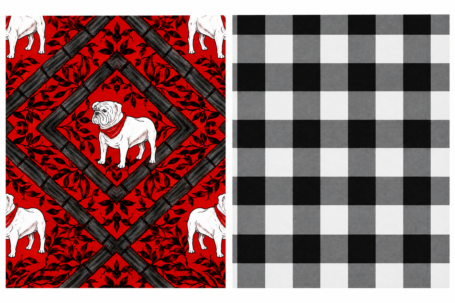 Mandarin Collar Red & Black Game Day Dress ***PREORDER