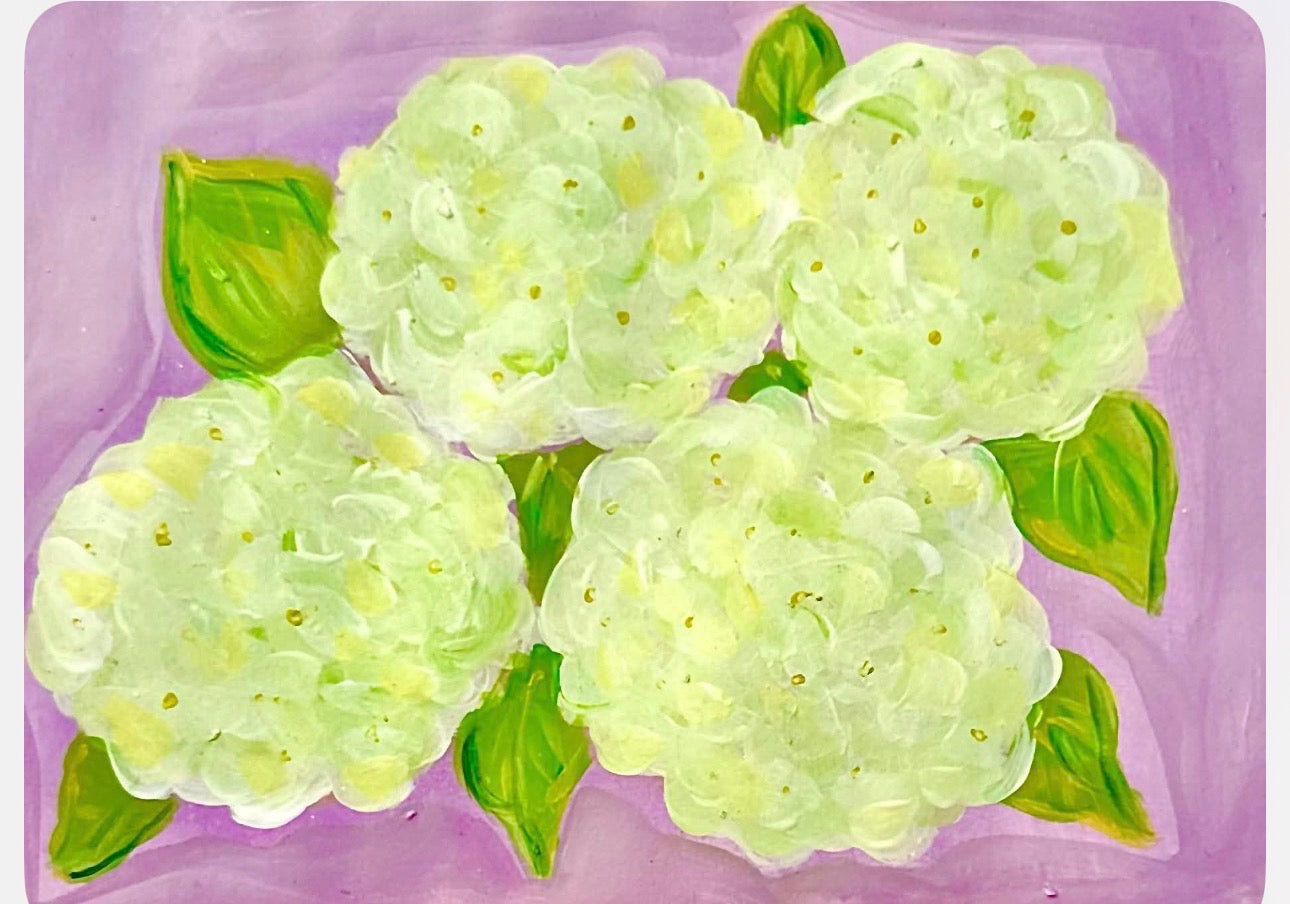 Bountiful Purple Hydrangea Tie Top Dress w Pockets and lining