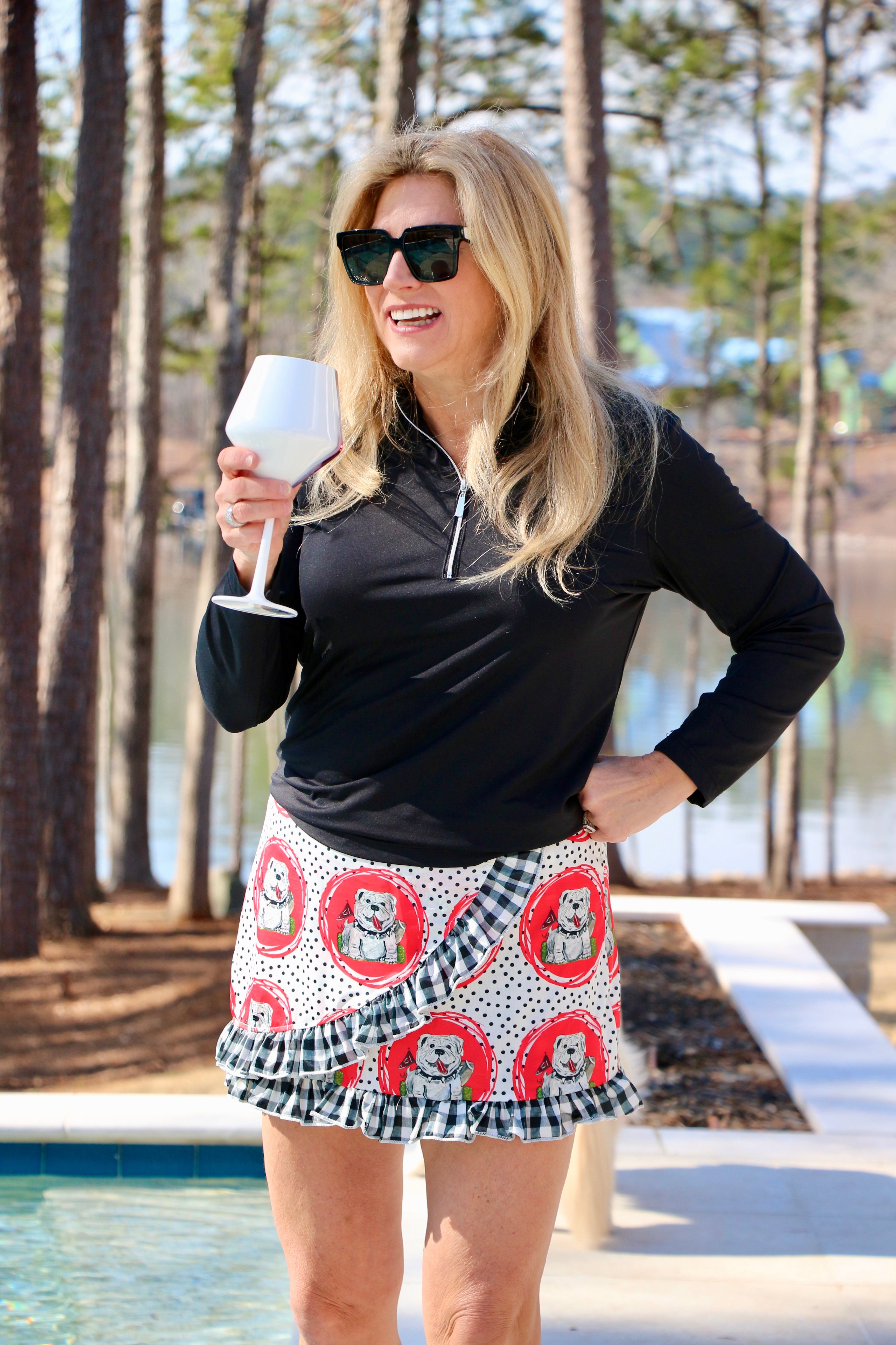 2026 Red and Black Game Day Skort