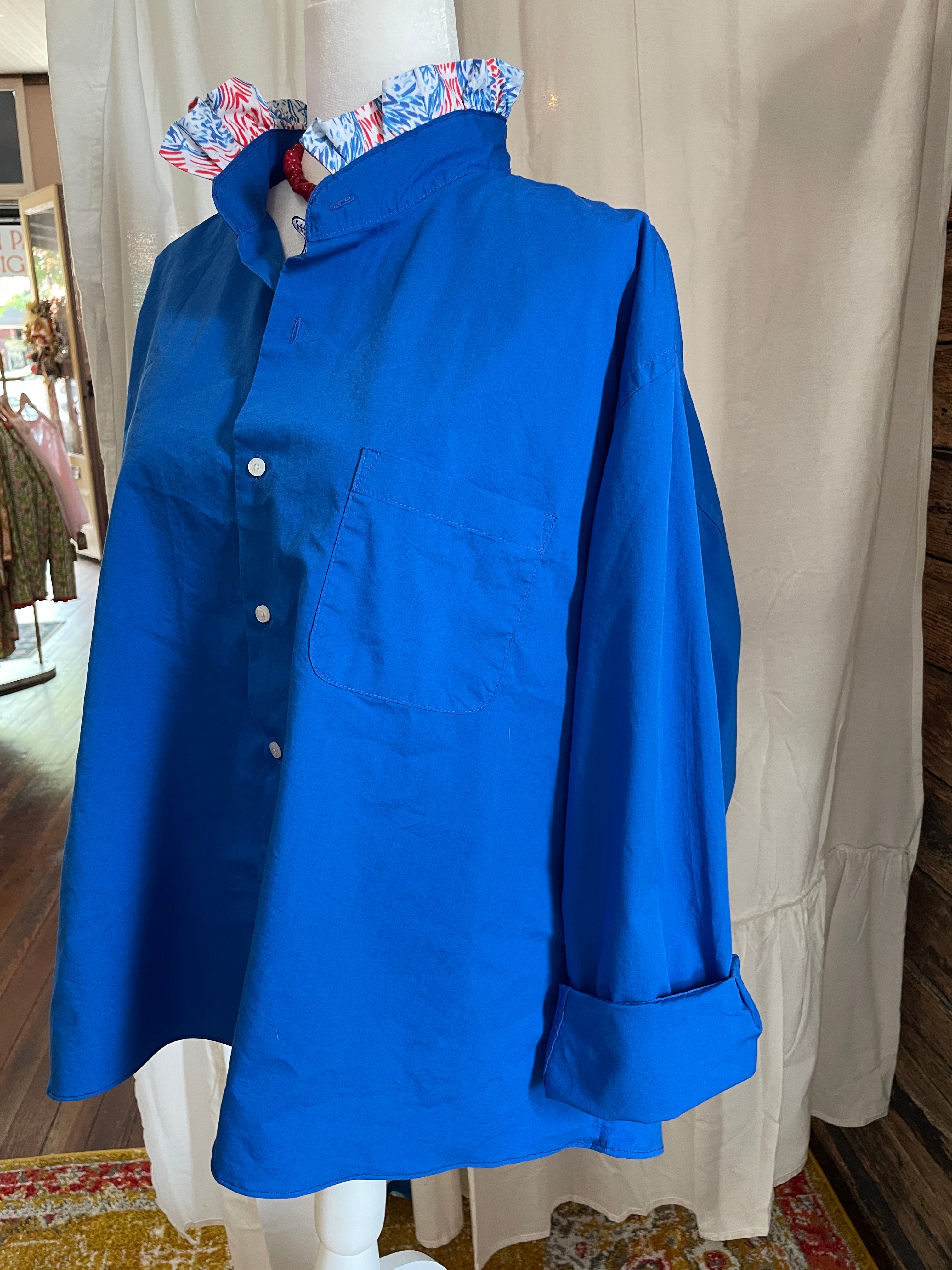 One of a Kind Art Piece Blouse "'Merica" Size XXL