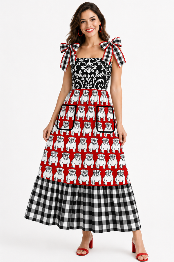 Athens Game Day Tie Top Dress ***PREORDER