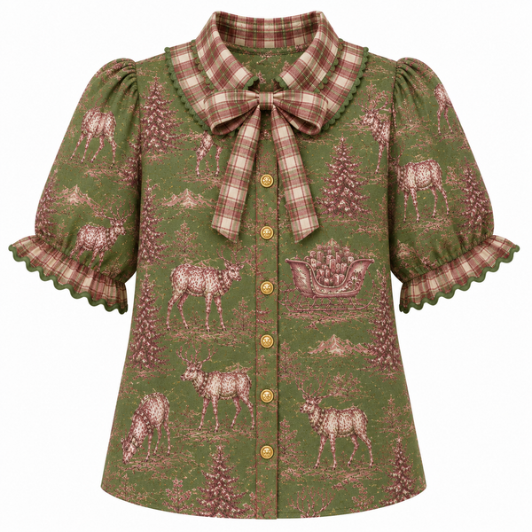 All I Want for Christmas is You 2026 Ruffle Collared SHIRT **PREORDER