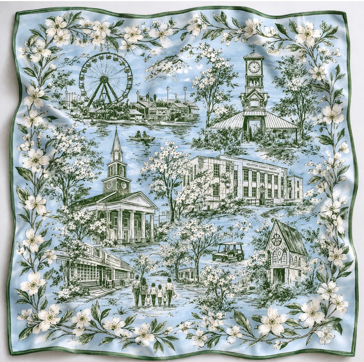 Mandi Paris' Perrydise (Perry, GA) 100% SILK SCARF 2026 ***PREORDER
