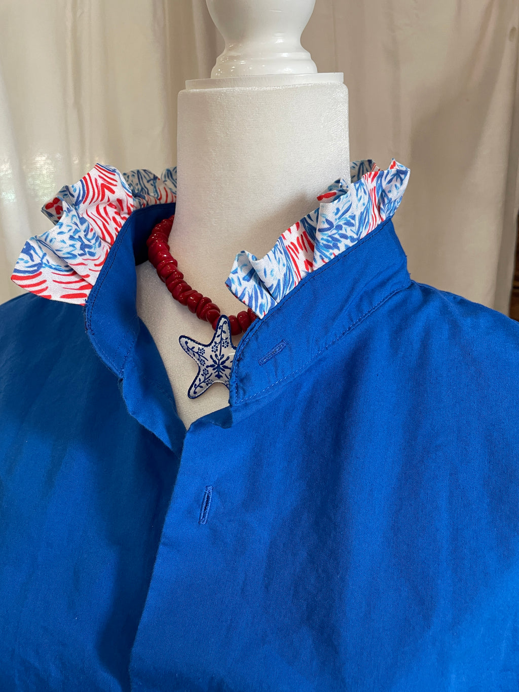One of a Kind Art Piece Blouse "'Merica" Size XXL