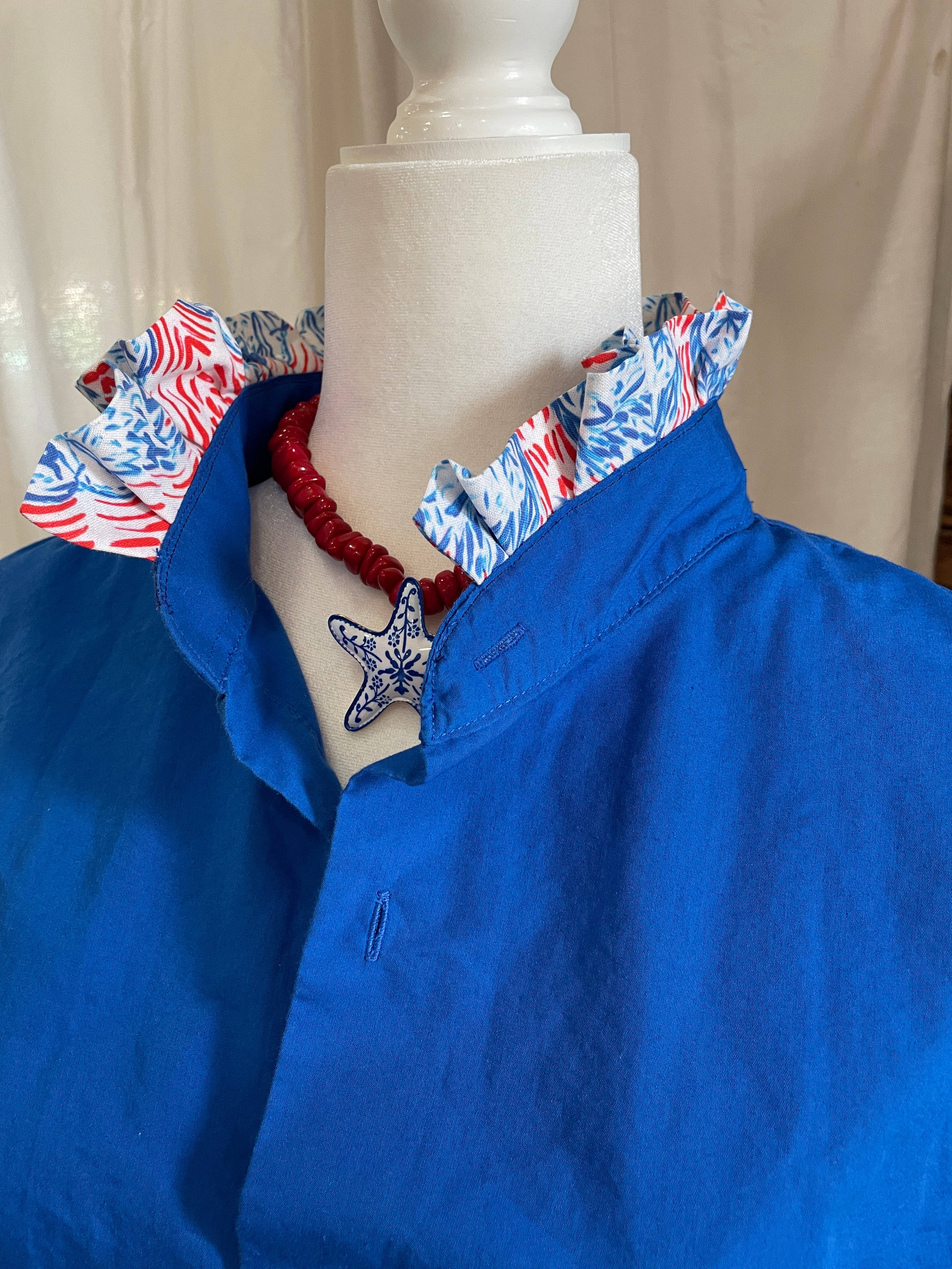One of a Kind Art Piece Blouse "'Merica" Size XXL