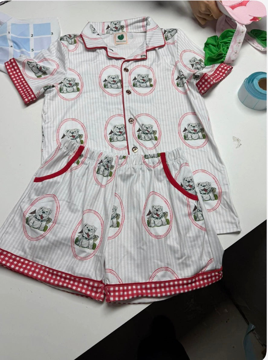 2026 Classy White PJ Game Day Set