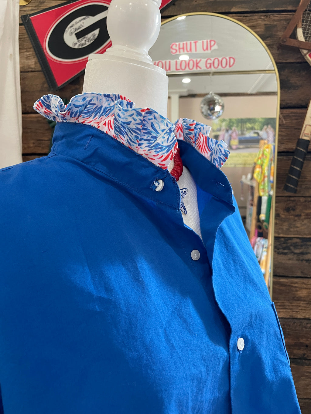 One of a Kind Art Piece Blouse "'Merica" Size XXL