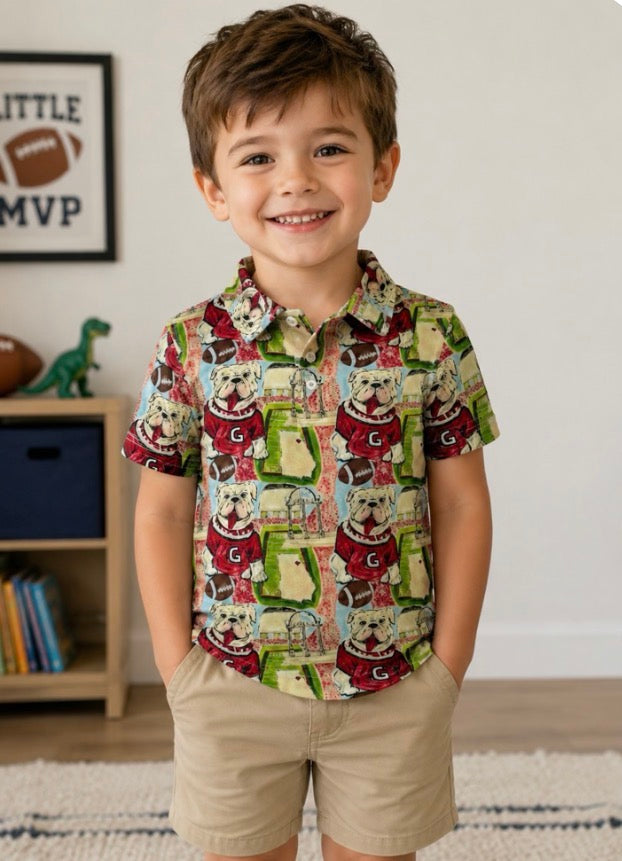 Game Day Poppin’ Polo Little Boy