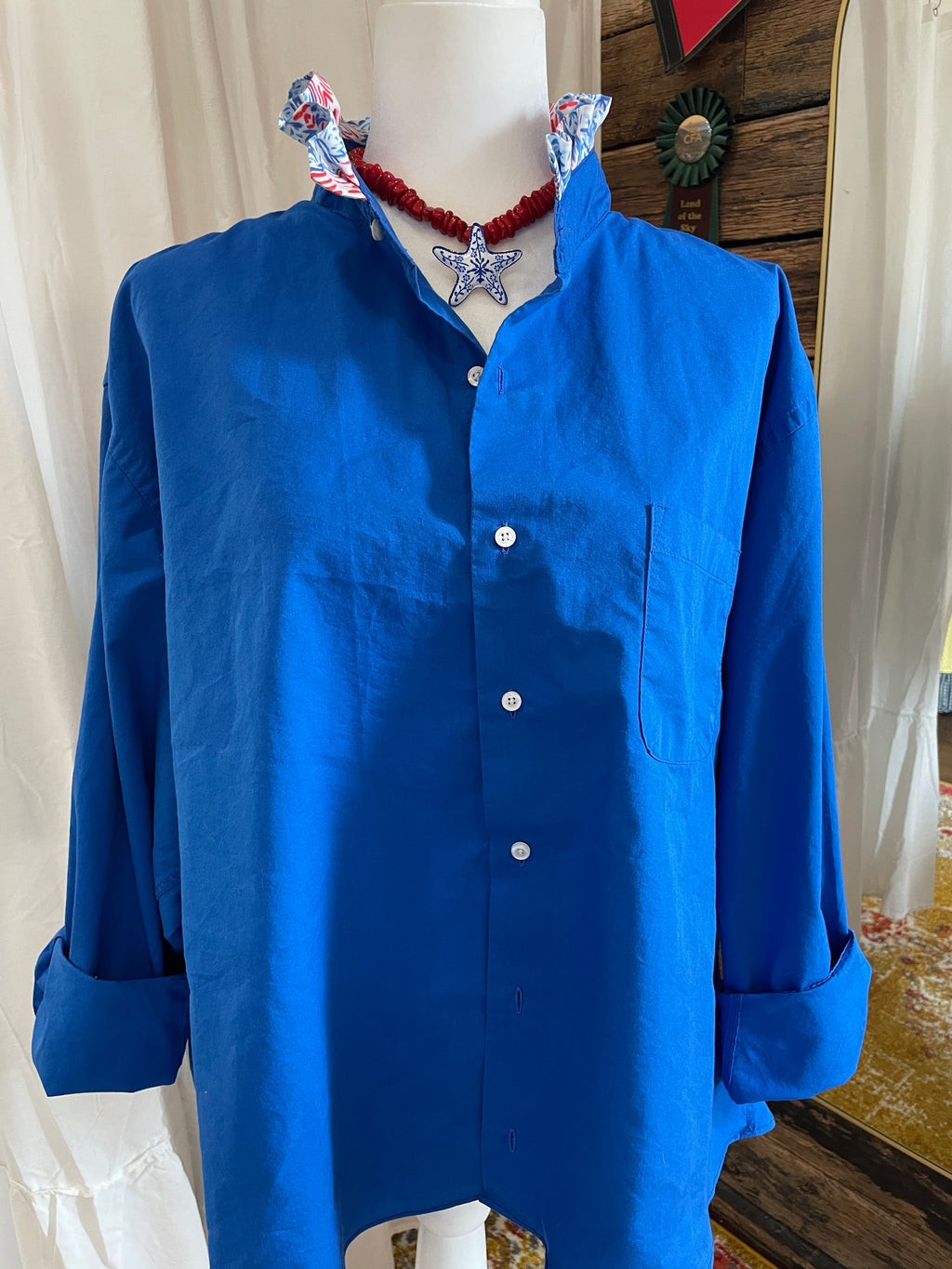 One of a Kind Art Piece Blouse "'Merica" Size XXL