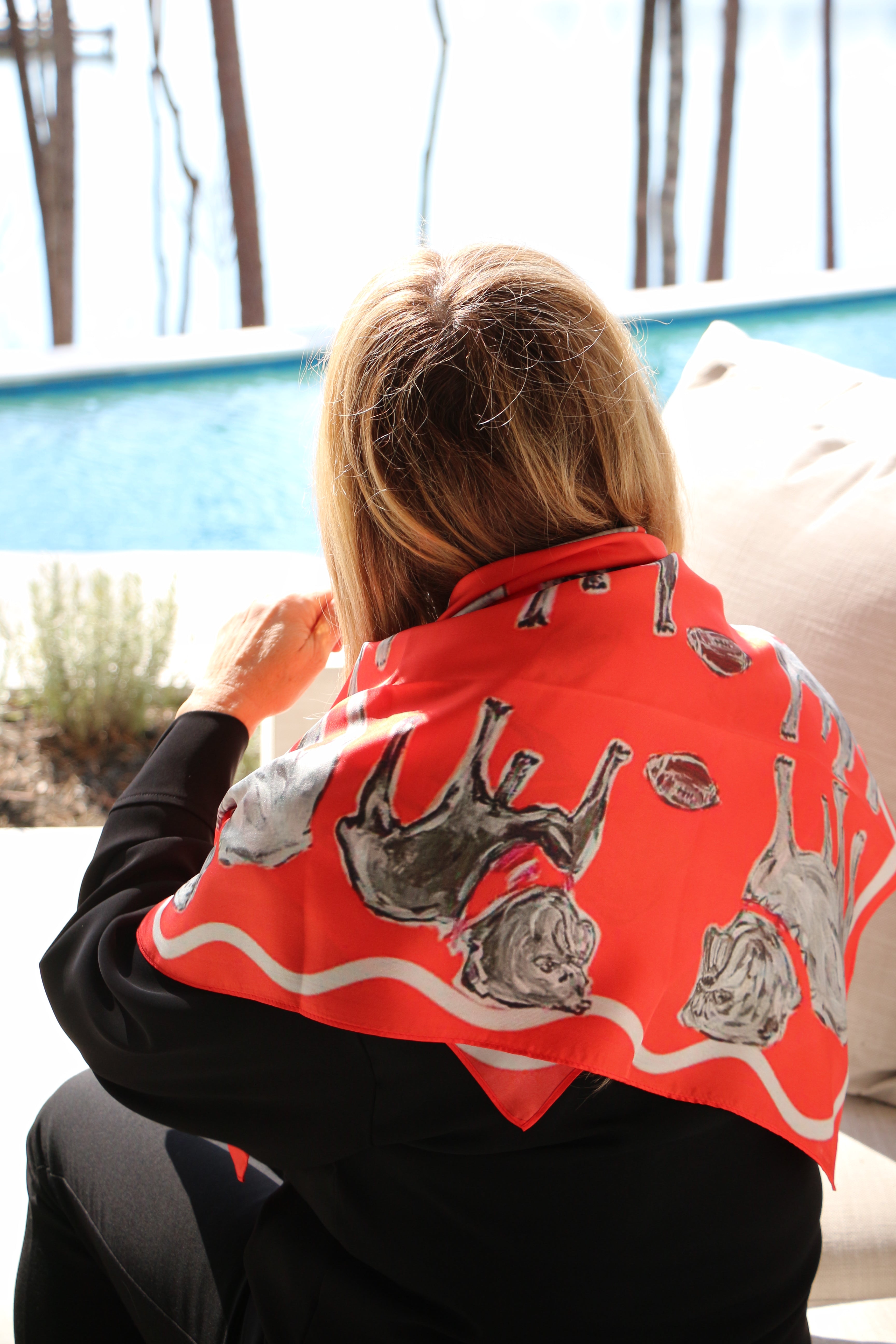 Mandi Paris' Game Day 100% SILK SCARF 2026