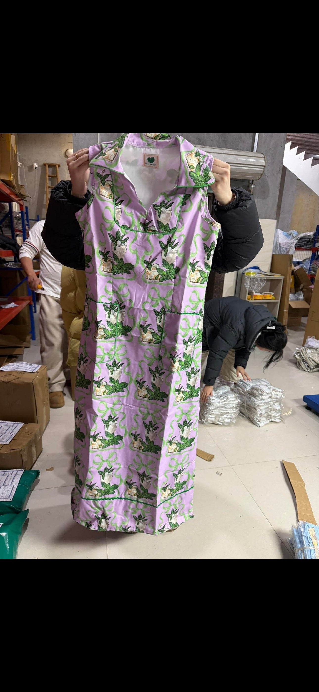 LONG Alix in Kentucky Derby/Mint Julip-One of a Kind Dress-from Mandi Paris Art