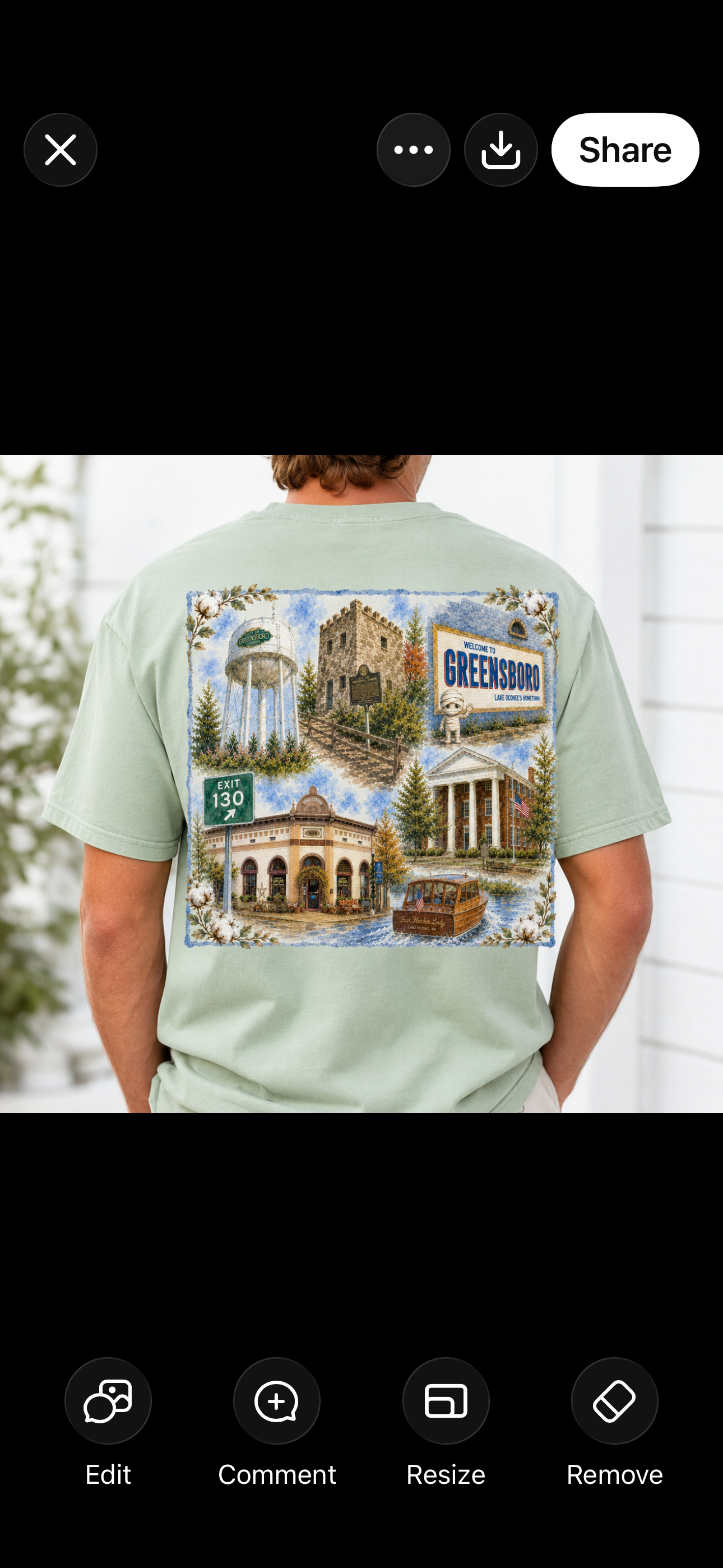 Downtown Greensboro GA T Shirt***PREORDER