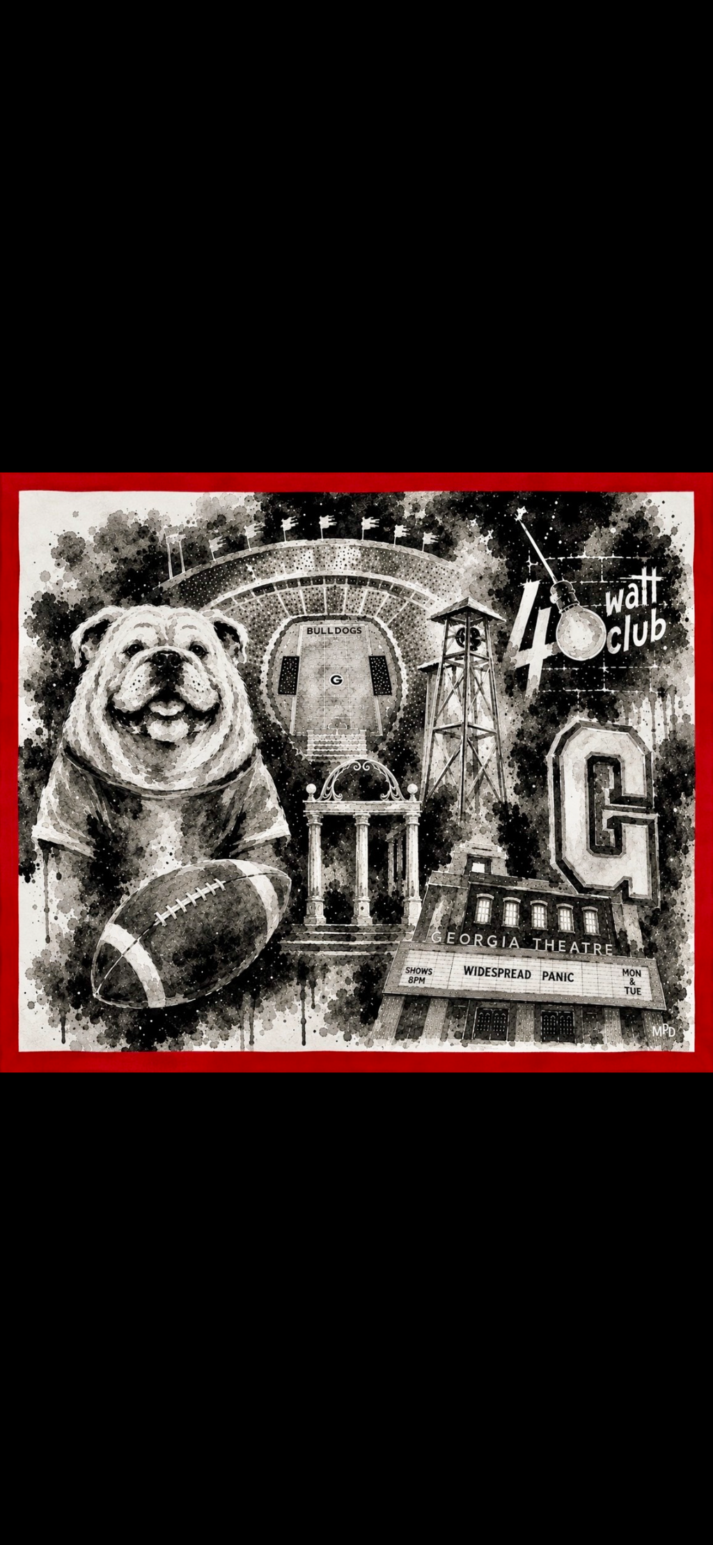 MPD Black Beauty Game Day 100% SILK SCARF ***PREORDER