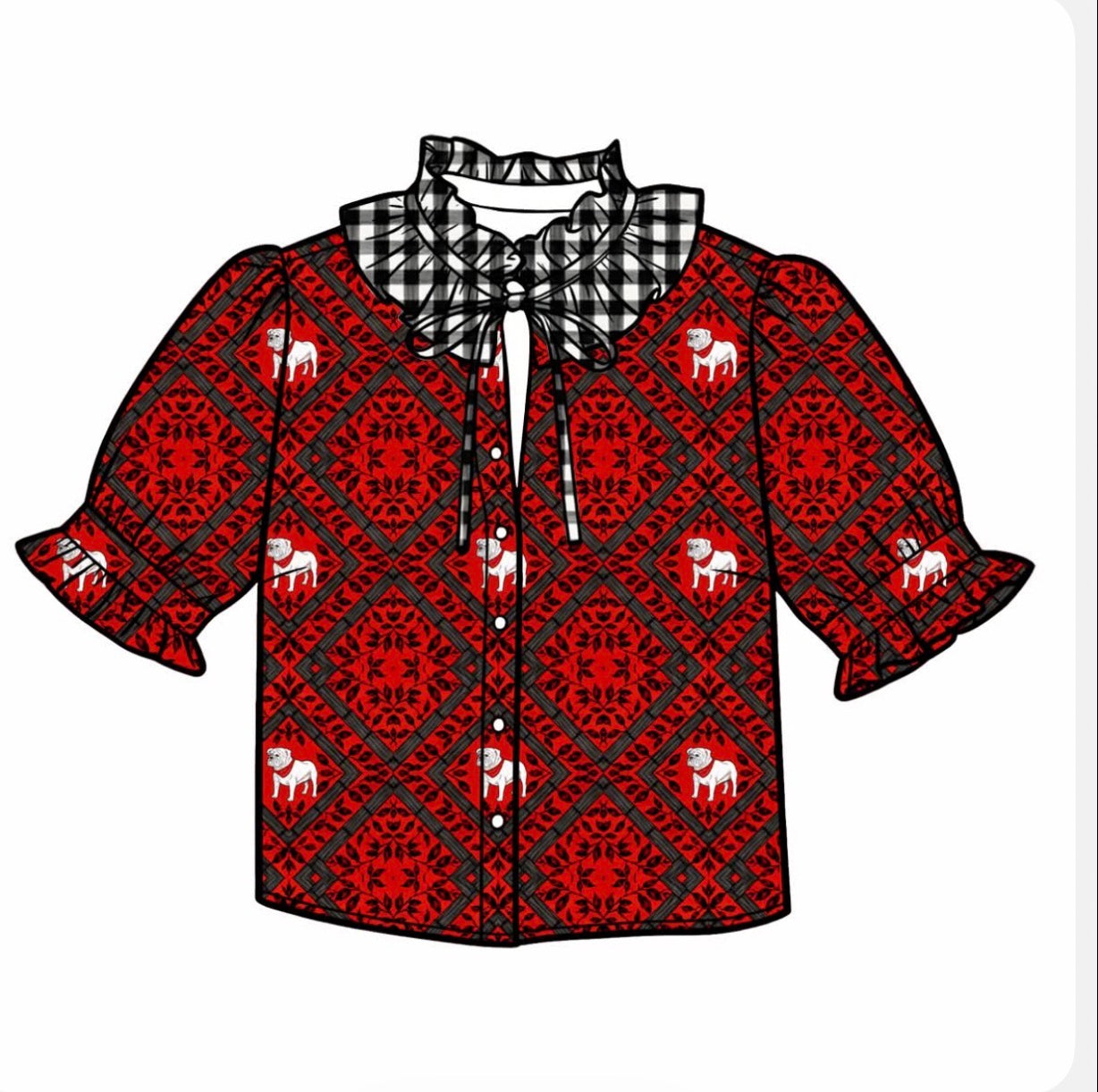 Game Day 2026 Ruffle Collared SHIRT **PREORDER