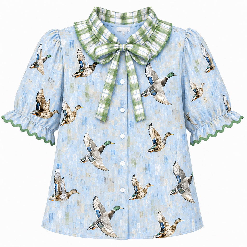 Ducky Duck 2026 Ruffle Collared SHIRT **PREORDER
