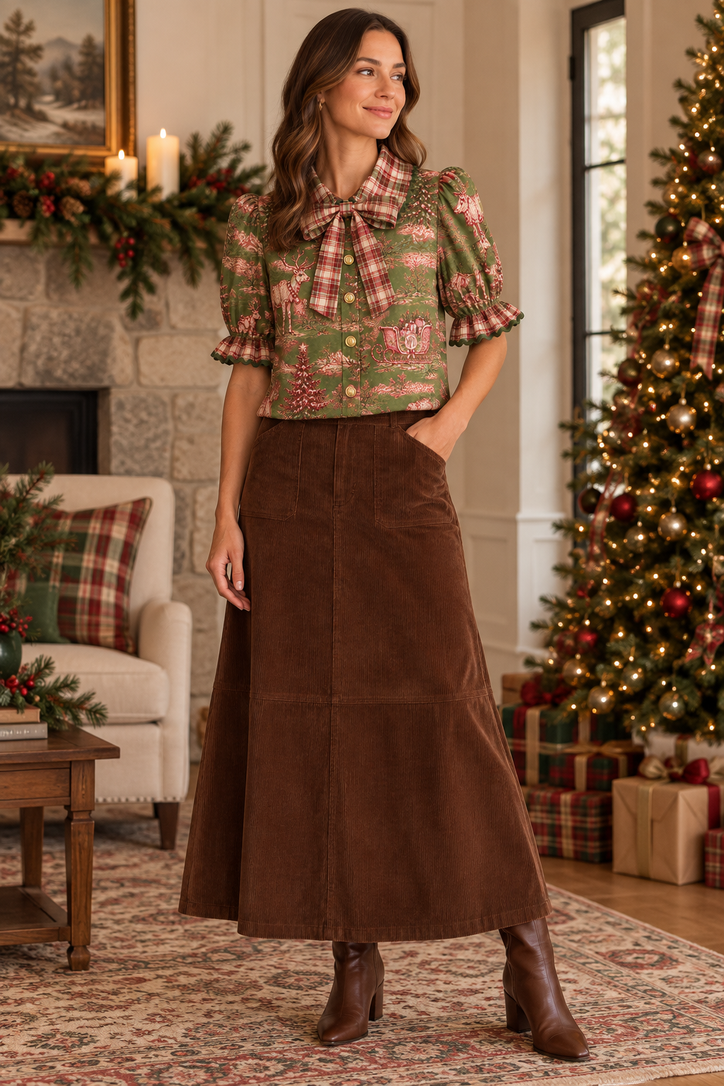 All I Want for Christmas is You 2026 Ruffle Collared SHIRT **PREORDER