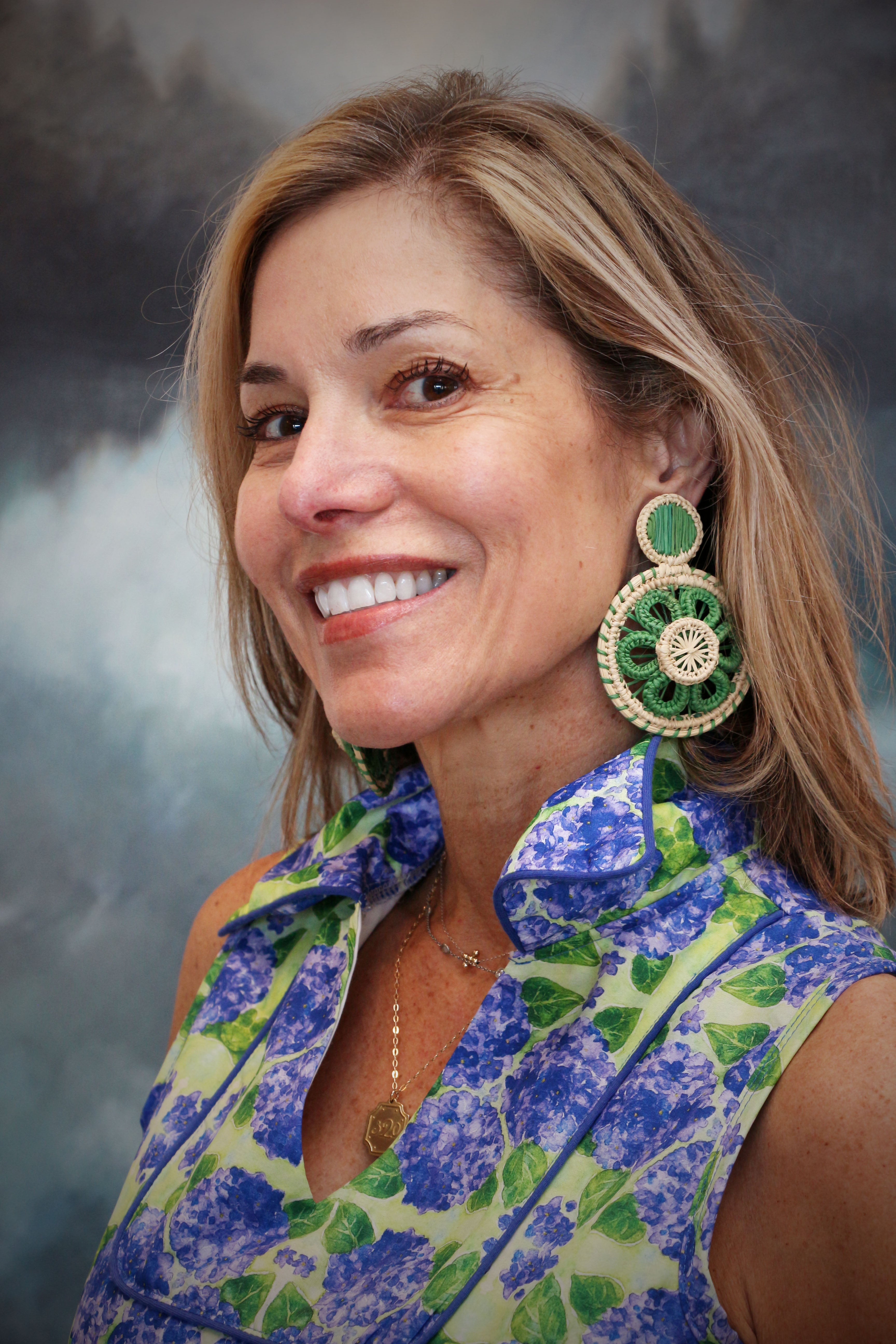 Statement Raffia Earrings Made in Columbia, South America