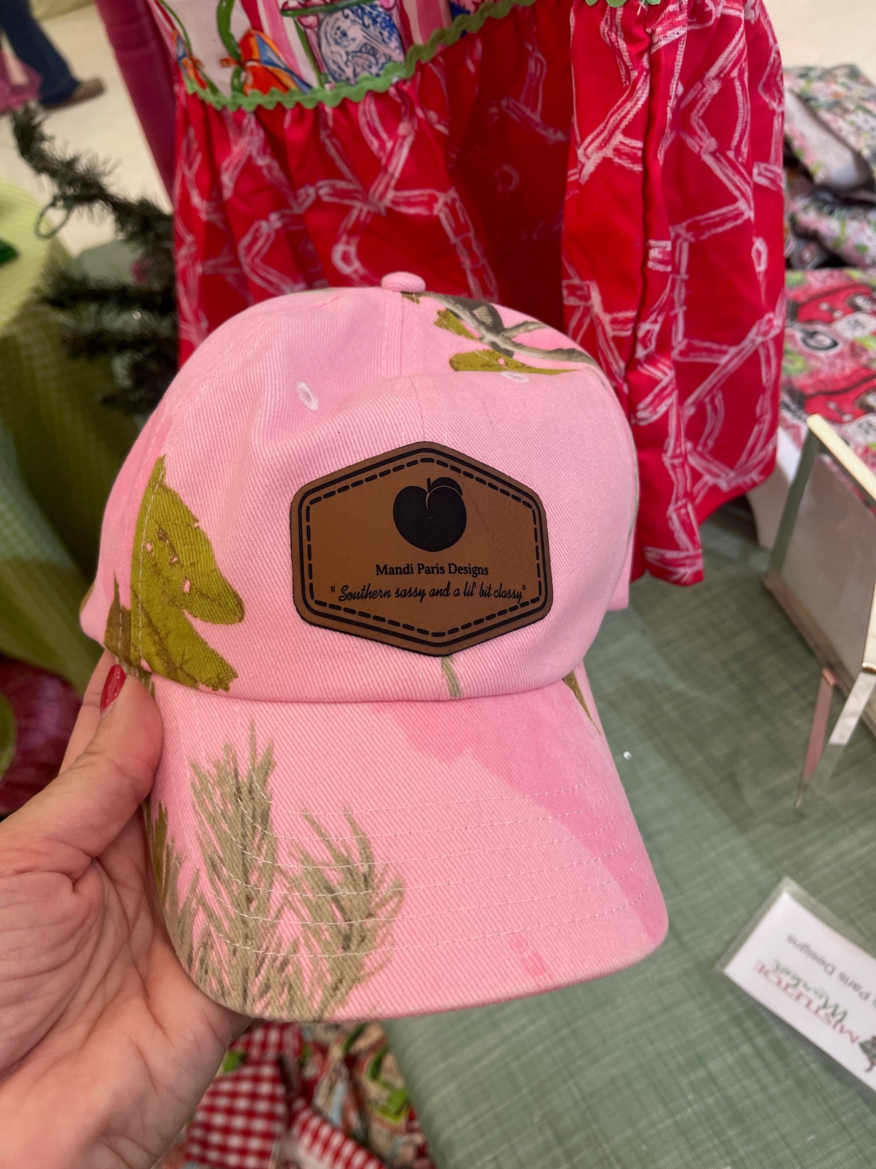 Pink Sassy Southern Girl Camo Hat