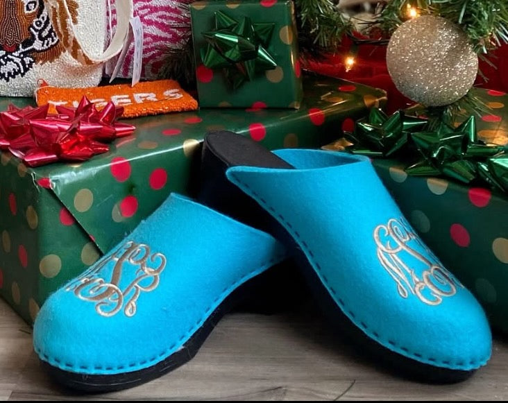 Custom Monogrammed Clog (Felt or Leather)