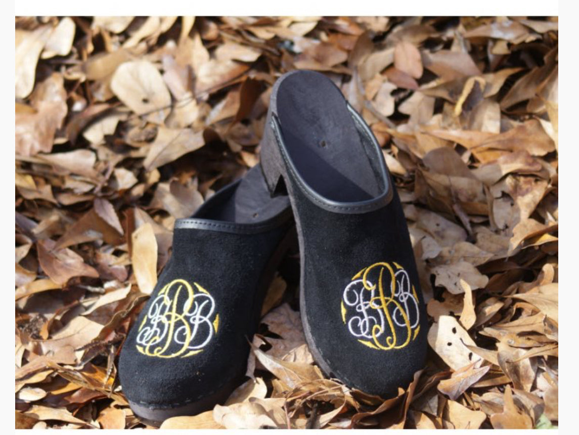 Custom Monogrammed Clog (Felt or Leather)