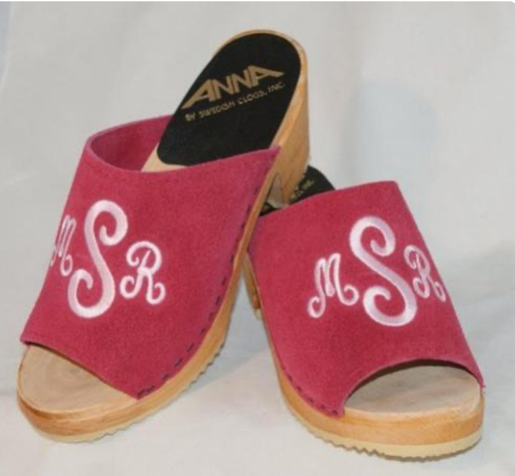 Custom Monogrammed Clog (Felt or Leather)