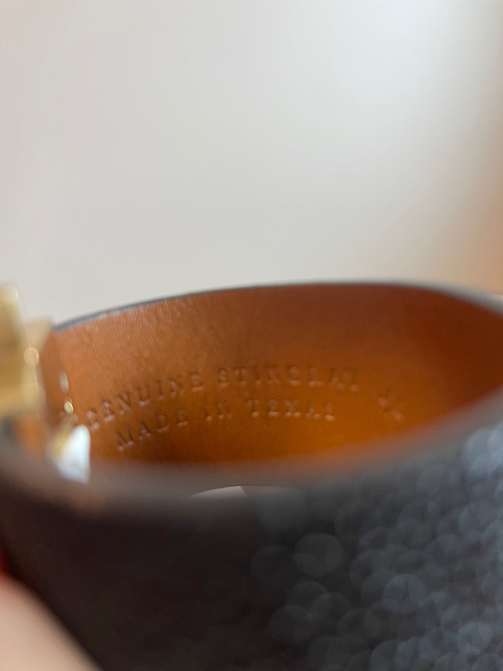 Wide Stingray Exotic Skin Bracelet (Small)