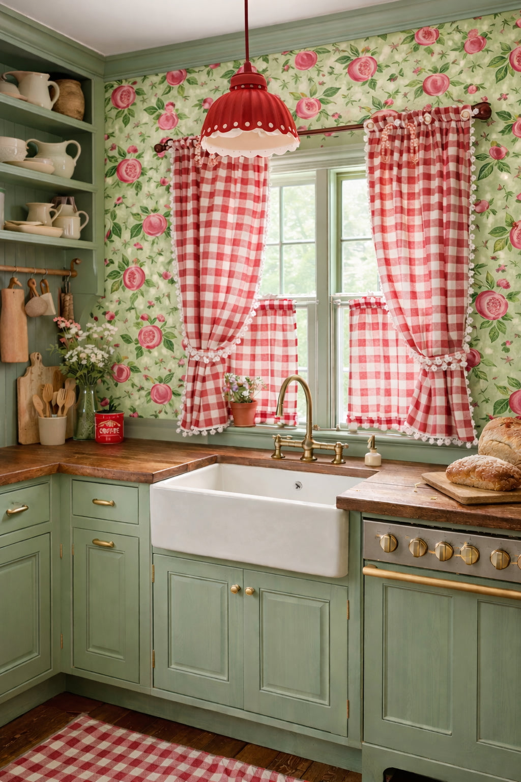 Pomegranate Mandi Paris Wallpaper (exclusive, by the roll)