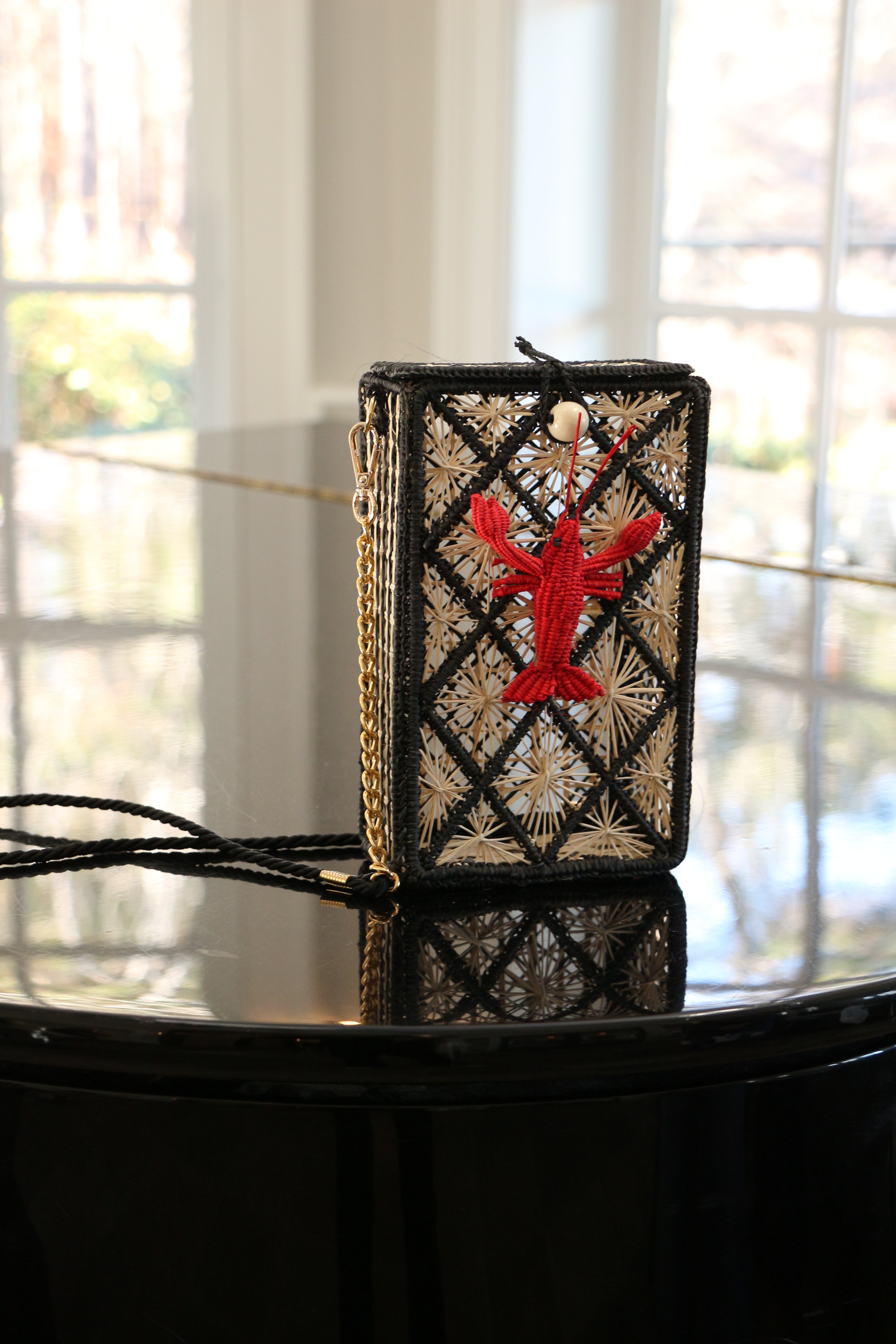 Rock Lobster Straw Bag Handmade in Columbia, South America