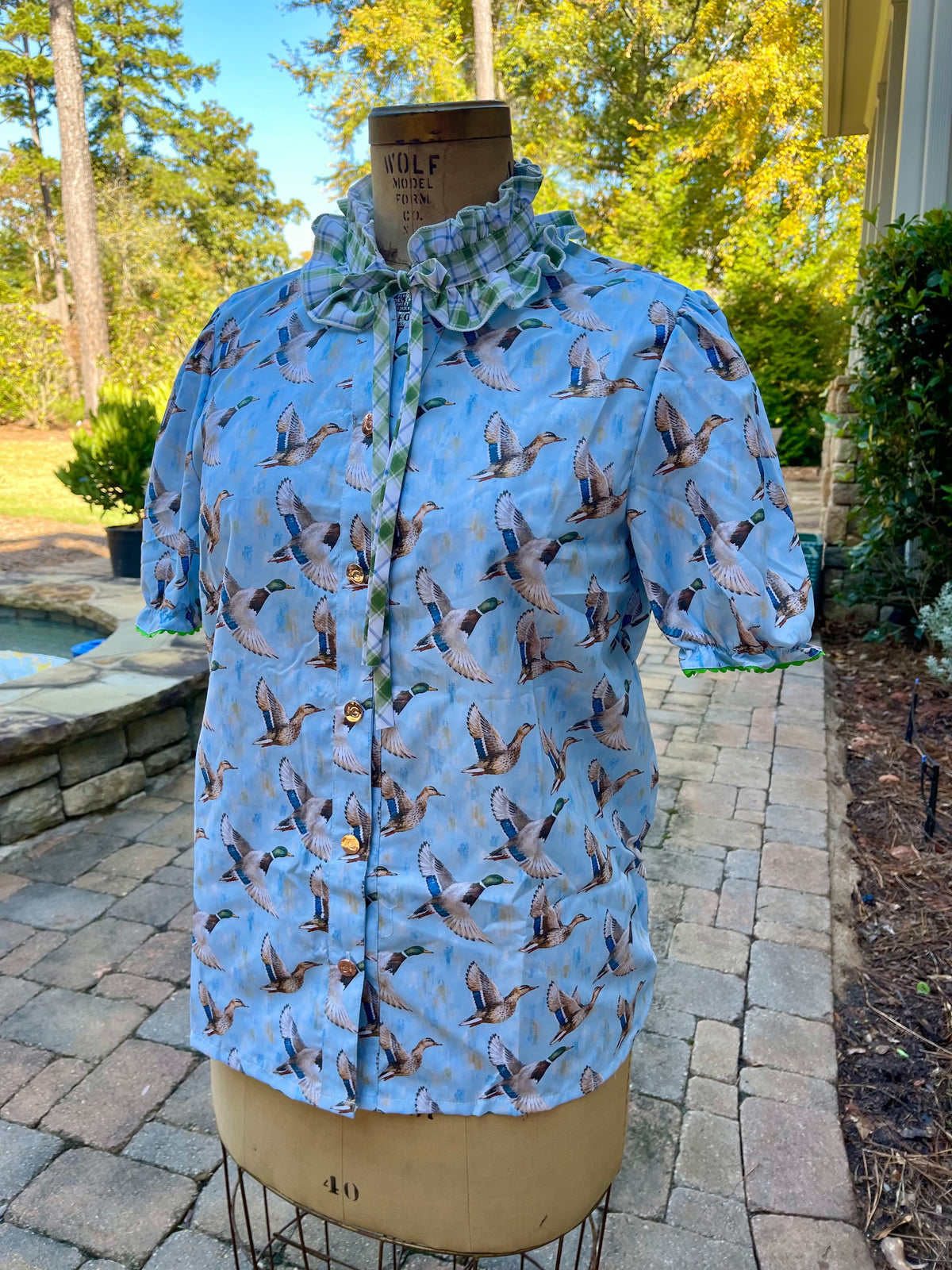 Ducky Duck 2026 Ruffle Collared SHIRT